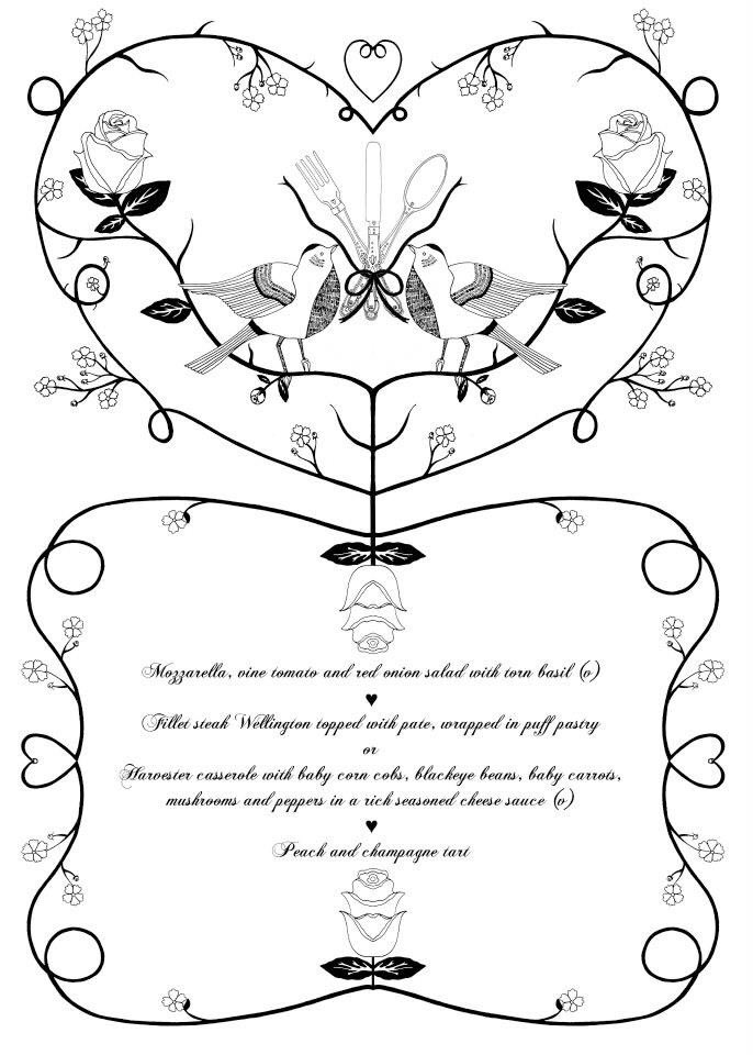 SayHelloPaper's tweet image. Co-ordinating rose &amp;amp; bird #weddingmenu #wedding #wedding2016 #bridetobe #weddingstationery #civilpartnership