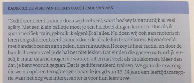 Hockeyfit1's tweet image. Motorisch leren en gedifferentieerd trainen toen #paulvanass nog #bondscoach was