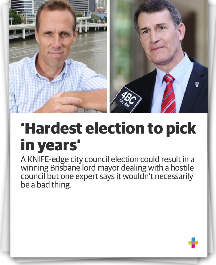 JanB_QLD's tweet image. Election too close to call says @_jessicahaynes_   in @couriermail today #bnevotes #bccvotes  #brisvotes