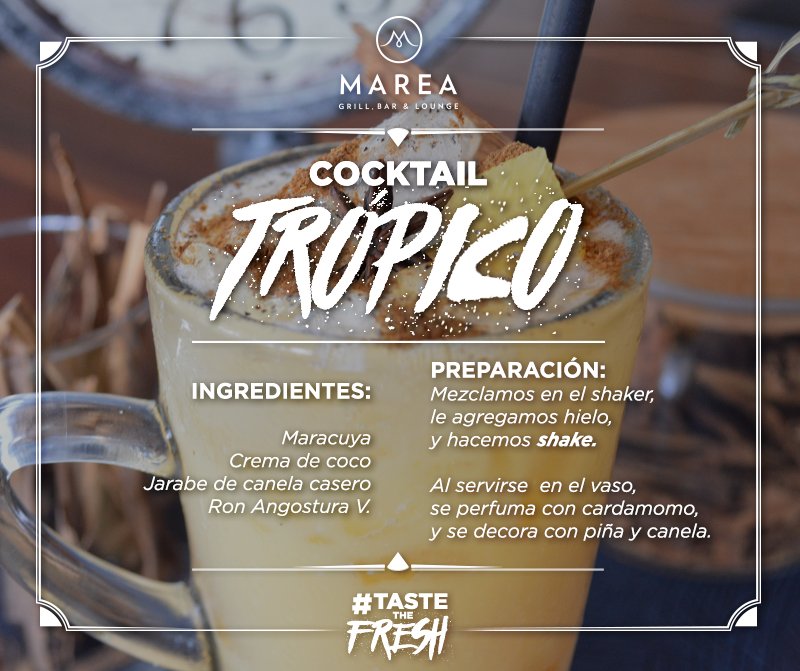 Marea_Mx's tweet photo. "Cocktail Trópico" sabe a fin de semana. ¡Ven y pruébalo! #TasteTheFresh https://t.co/MuO83P9ti9