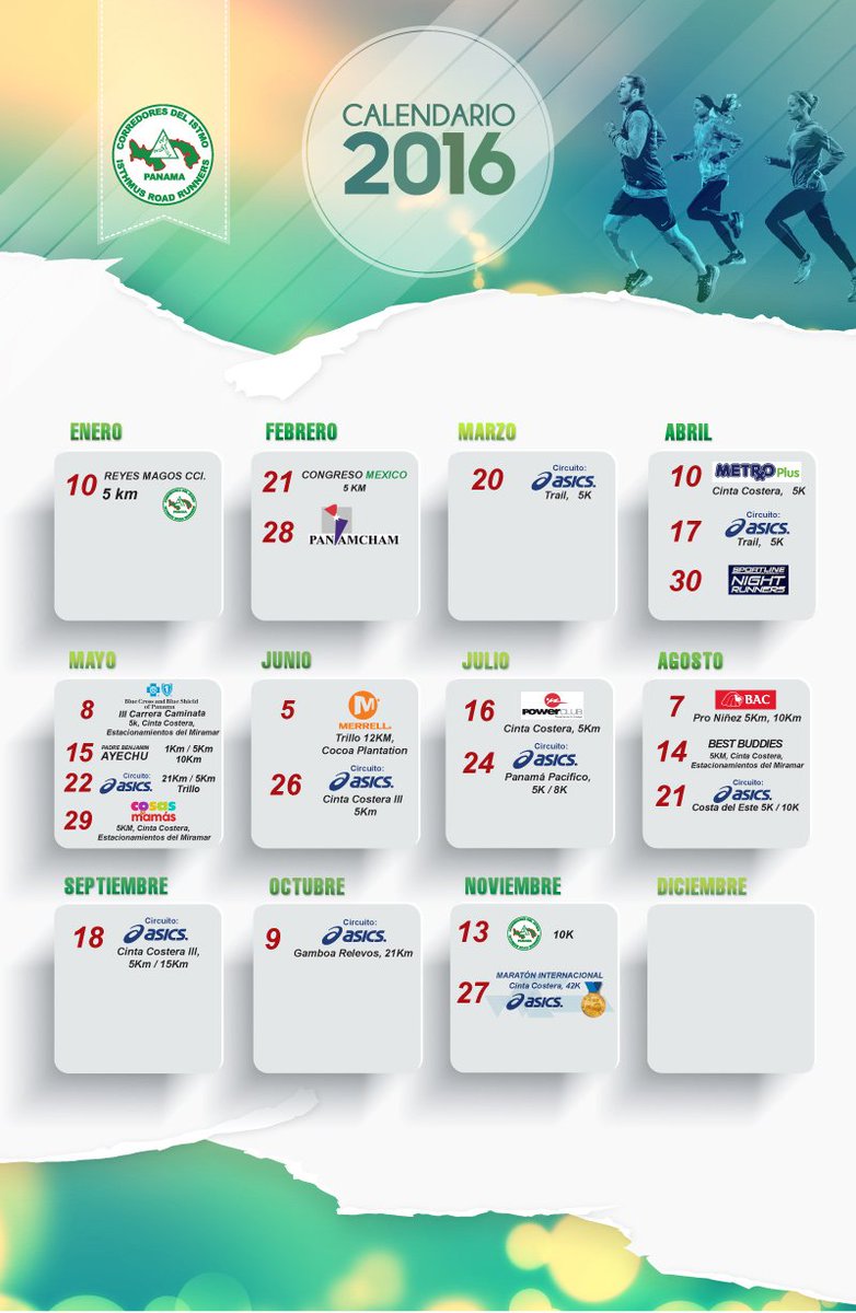 Nuevo calendario de nuestras carreras incluye evento trail <a href="/MerrellPanama/">Merrell Panamá</a> junio 5 <a href="/cableondasports/">Cable Onda Sports</a> <a href="/tvmaxpanama/">TVBasuraPanama</a>