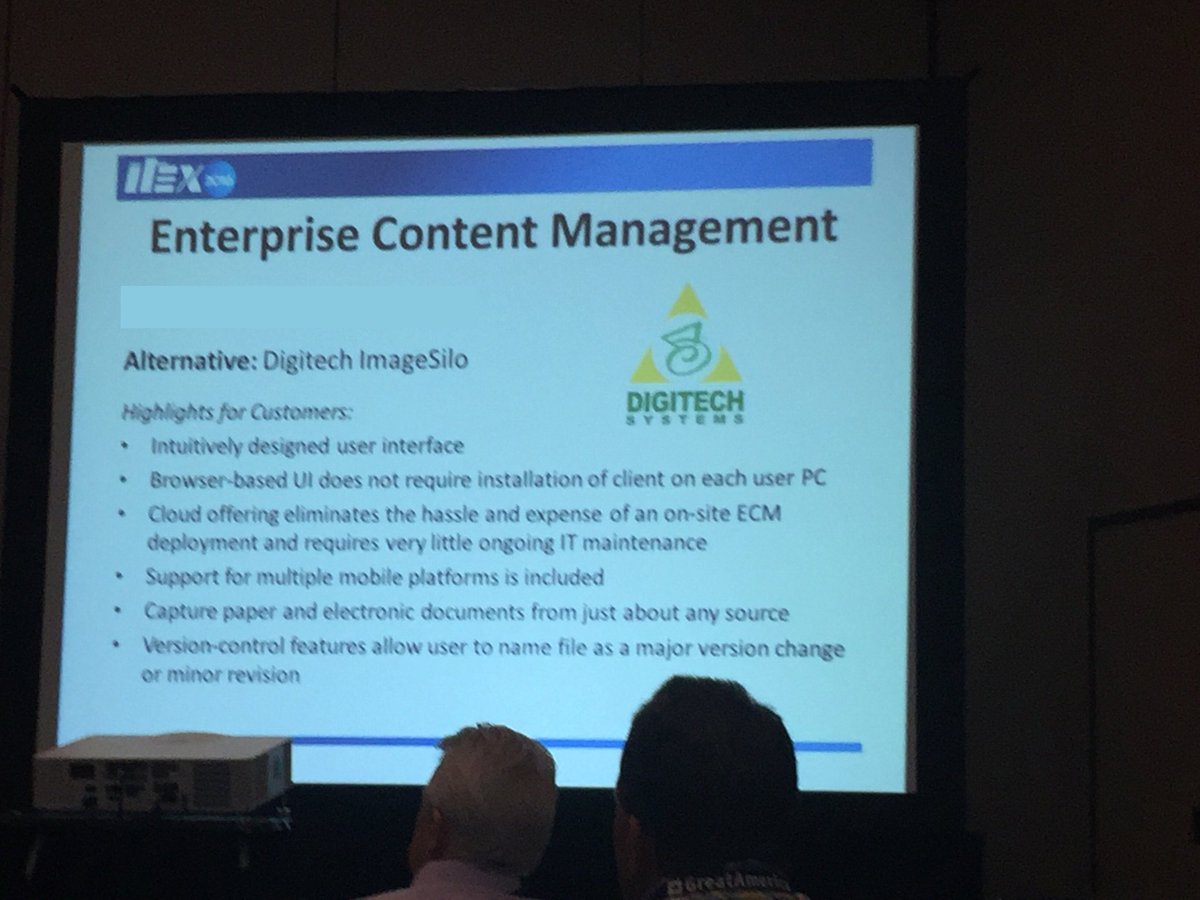 ECMNOW's tweet photo. A quick shout out to @BuyersLab for the nice recommendation for #ImageSilo this week at #ITEX2016. #CloudECM https://t.co/Uq1z3MgE9Y