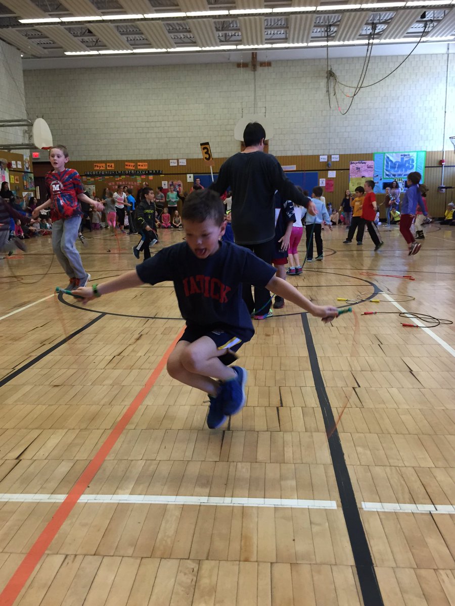 Jumping like crazy for Jump Rope for Heart!