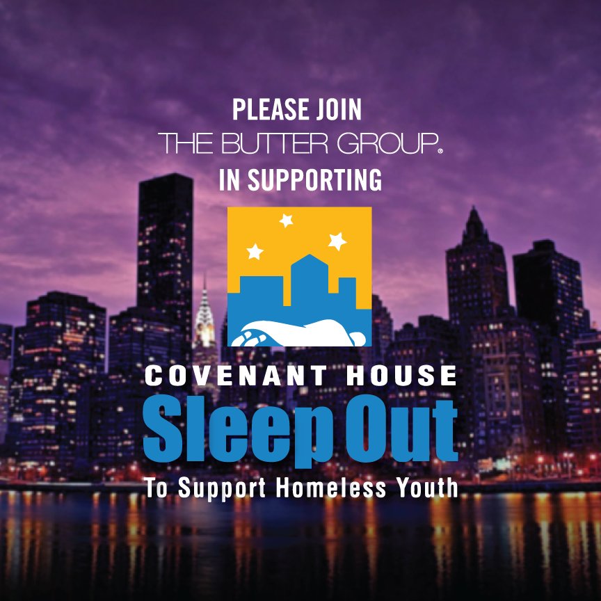 TheButterGroup's tweet photo. Please join @richieakiva and @thebuttergroup in supporting @CovenantHouse Sleep Out event: https://t.co/qgpCRJG8Aw https://t.co/Rn3A9ilooS