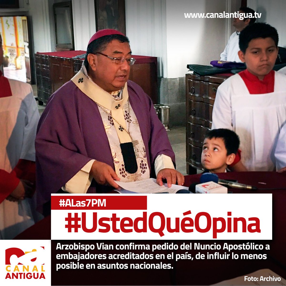 CanalAntigua's tweet photo. #ALas7PM | ¿Cree que hay injerencia de la comunidad internacional, en especial de Estados Unidos, en el país? https://t.co/13lNT29OOH