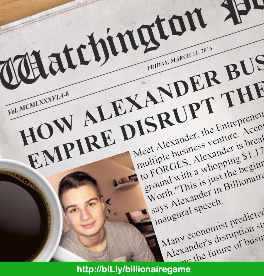 Read my story as the new Billionaire. in town >> bit.ly/F0rGBt