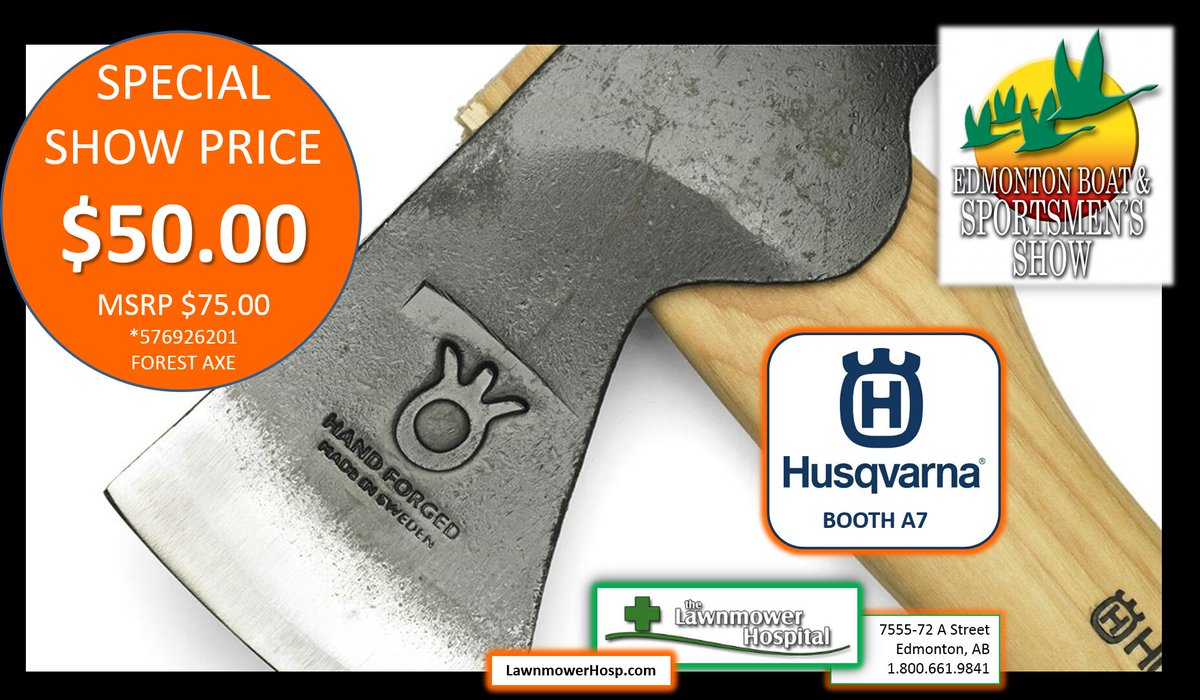 lawnmowerhosp's tweet photo. Dental can get expensive. Maybe it's time for a @HusqvarnaCA chainsaw. Check them out at #EBSS16 @CNSSwestcoast #yeg https://t.co/fuXJxJwH4X