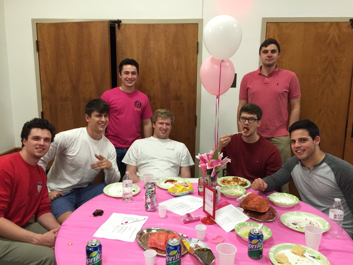 Thanks to all the brothers that helped out with Pink Shabbat today!