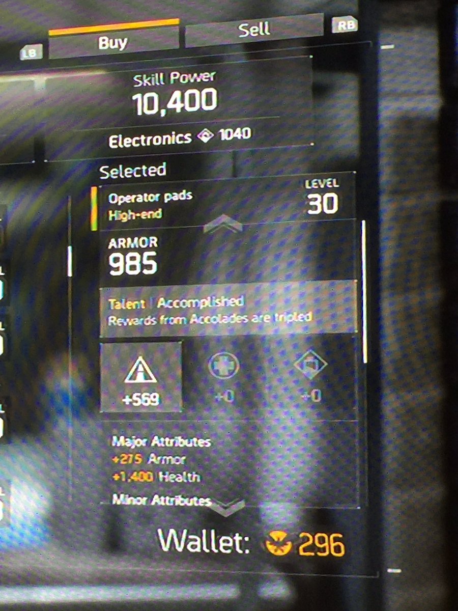 nyzfin3st's tweet photo. @TheDivisionGame what is considered an accolade ? Is it experience gained in the dz or just cash benefits ? https://t.co/bOrnmjfc5J