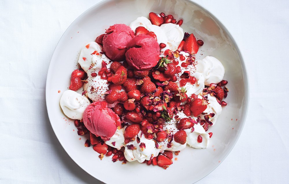bonappetit's tweet photo. These recipes will make a dent in that bottle of rosewater you impulse-bought 4 months ago https://t.co/1FYuOHe3ET https://t.co/vdcnPNpwba