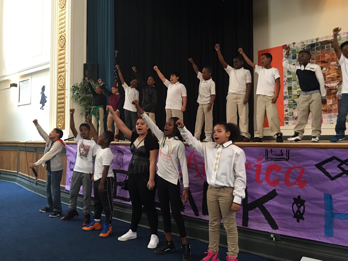 LangSTEMPrincip's tweet photo. Black History @LangleySTEM celebrating African-American heritage through music, poetry, drama, &amp; dance #DCPSRising https://t.co/SvA4OmXPa4