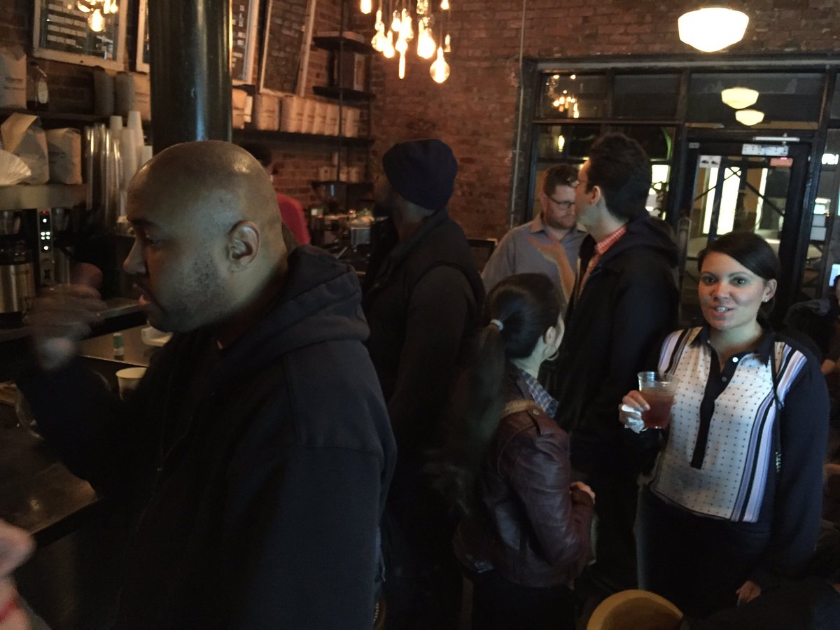 TheBrianMichael's tweet photo. Lenox cafe filled for the screening of @CopernicusStarr with @Puzzledhearts42 and @JuliusTweetz #lenoxcoffee https://t.co/qf1vRyFod7