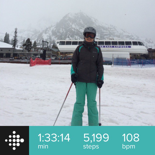 fitbit skiing