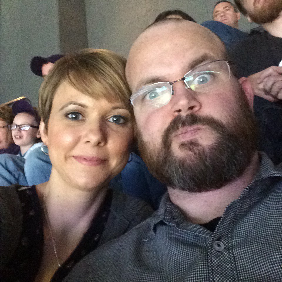 SharonWhitt2's tweet photo. Good times at the Hornet's game!!! #NoseBleed #DontCare https://t.co/vxVYDvB6Y6