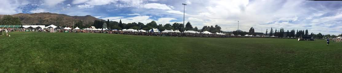 Part of the crowds gathered to watch the Grand Parade at the #wanakashow #lovewanaka #agchatz