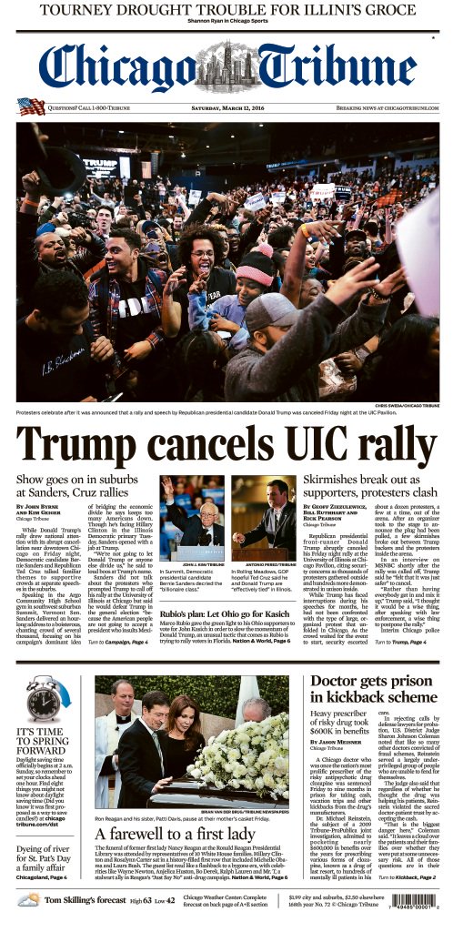 Tribune front page with work of <a href="/jmetr22b/">Jason Meisner</a> <a href="/JournoGeoffZ/">Geoff Ziezulewicz</a>  <a href="/rap30/">Rick Pearson</a> <a href="/BillRuthhart/">Bill Ruthhart</a> <a href="/chris_sweda/">Chris Sweda</a> <a href="/_johnbyrne/">John Byrne</a> <a href="/kimgeiger/">kimgeiger</a>