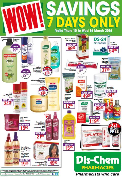 Dis-Chem on Twitter: "Don't miss WOW Savings like Crèche ...