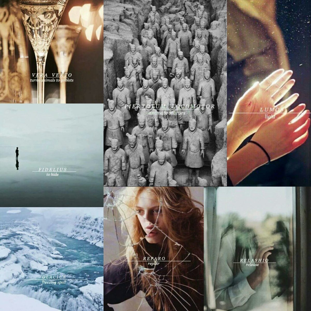 Harry Potter Spells Aesthetics.