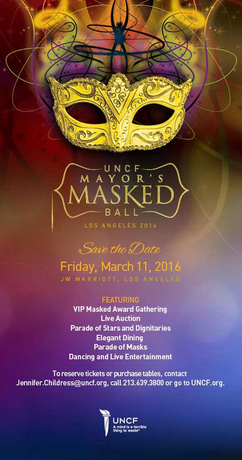 DrMichaelLomax's tweet photo. I’m happy to be home in #California for the 4th Annual @UNCF Masked Ball #MMBLA https://t.co/oSEMbfsxir