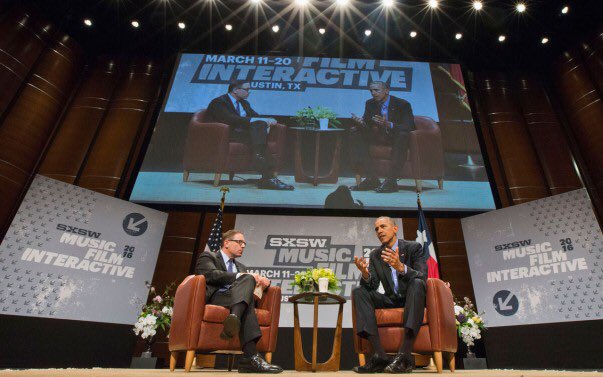 EBONY's tweet photo. ICYMI - President Obama speaks at #SXSW2016: https://t.co/XI9zdxp34F https://t.co/xSQ5T4gEh1