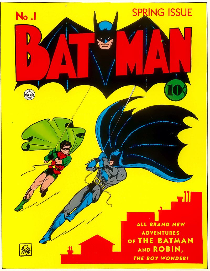 HistoryInPics's tweet photo. The first Batman comic, 1940. https://t.co/2Z9zMbongl