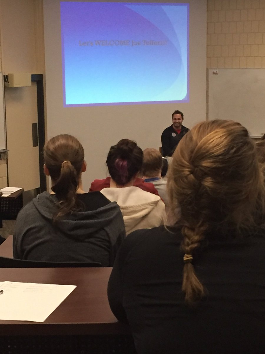 Train4YourBest's tweet photo. It was an honor going to UW Eau Claire and talking to the students about the profession.  #train4yourbest https://t.co/VdlJB8nLdl