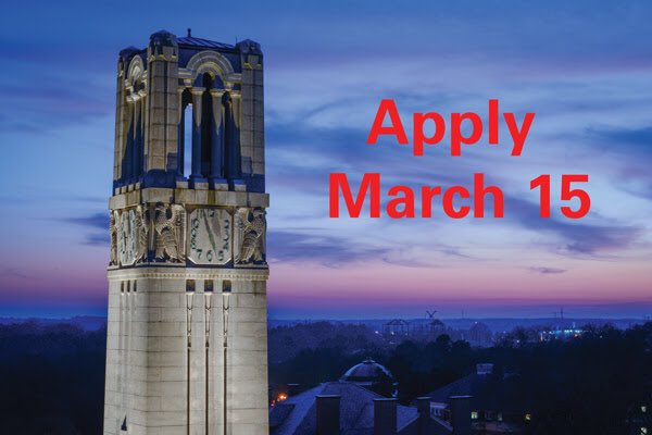 The clock is ticking, #NCStateTransfers!! Only a few more days to submit your application for the fall! #NCState