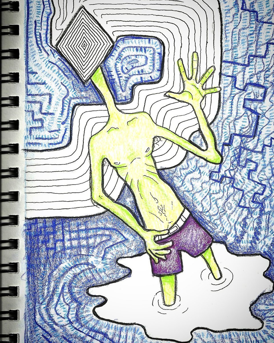 ArchtreeArts's tweet photo. Work in progress, contemplating the final colors #weirdart #drawing #character #weirdo https://t.co/0W4cpalR6t