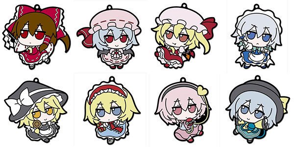 東方Project ふもふもトレーディングラバーストラップ そのに BOX 全種 フィギュアメーカーGift -東方Project ふもふもトレーディング