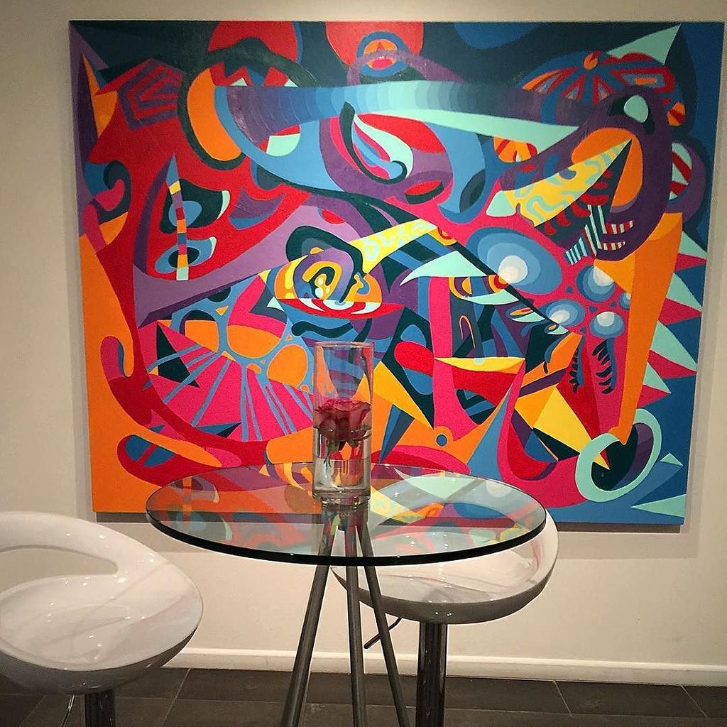 myvisualcortex's tweet photo. “Sueños Lúcidos” One of our most recent paintings energizing the gallery ⚡️ #kiikcreate #a… https://t.co/KxrmwJnIvy https://t.co/7NrfatZAbX