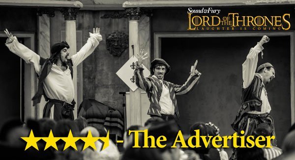 Mash-up parody 'Lord of the Thrones' on TONIGHT 8:30 at <a href="/Tandanya/">Tandanya - NACI</a> #LiveFromCh9 TIX: ow.ly/Zhvc6