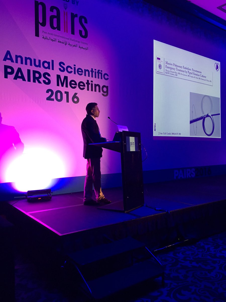 PAIRSannual's tweet photo. Live: Dr. Salah Quanadli presenting on "Pulmonary Embolism Interventions: It's Time to Form a PERT Team" https://t.co/sYL7rTgitG