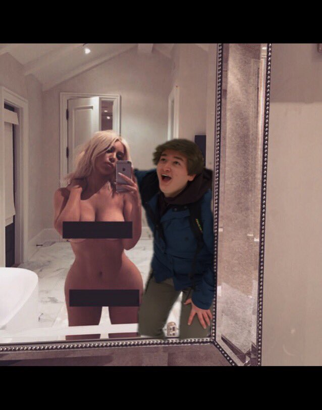 fausty_j's tweet photo. Someone tell Kim she left her shirt at my house last Saturday https://t.co/bCjXC82qCd
