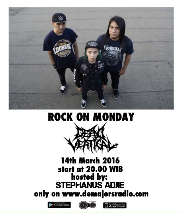 14 Maret: <a href="/DEADVERTICAL/">DEAD VERTICAL</a> akan hadir diprogram #RockOnMonday bersama <a href="/StephanusAdjie/">stephanus adjie</a> pukul 20.00 WIB! Don’t miss it!