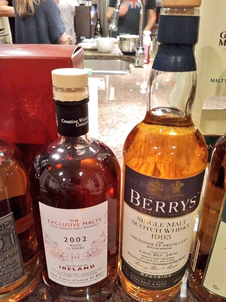 Nex a duel of 2 exclusives the Creative Whisky Co Irish 13Y &amp; <a href="/berrybrosrudd/">Berry Bros. & Rudd</a> #Miltonduff 1995 <a href="/KensingtonWM/">Kensington Wine Mrkt</a> Cask