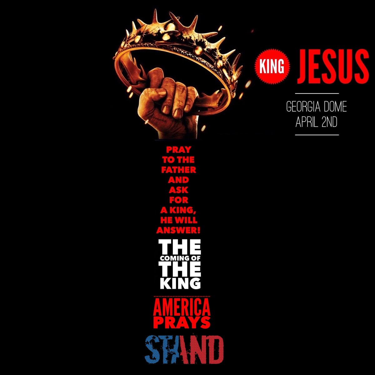 corycondrey's tweet photo. When people get tired of Presidents that's when they will ask God to send the KING! #Jesus  #STANDCampaign https://t.co/sV1UobQZQH