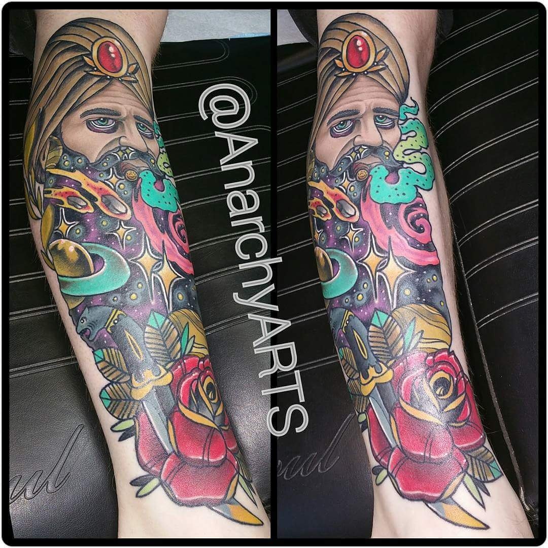 ncage904's tweet photo. #Tattoo #JustinDale  #SolidStateArtStudio #NeoTraditonal #Jacksonville #SpectraEdgeX #Custom, best shop in town 💉 https://t.co/Qre6COad0X