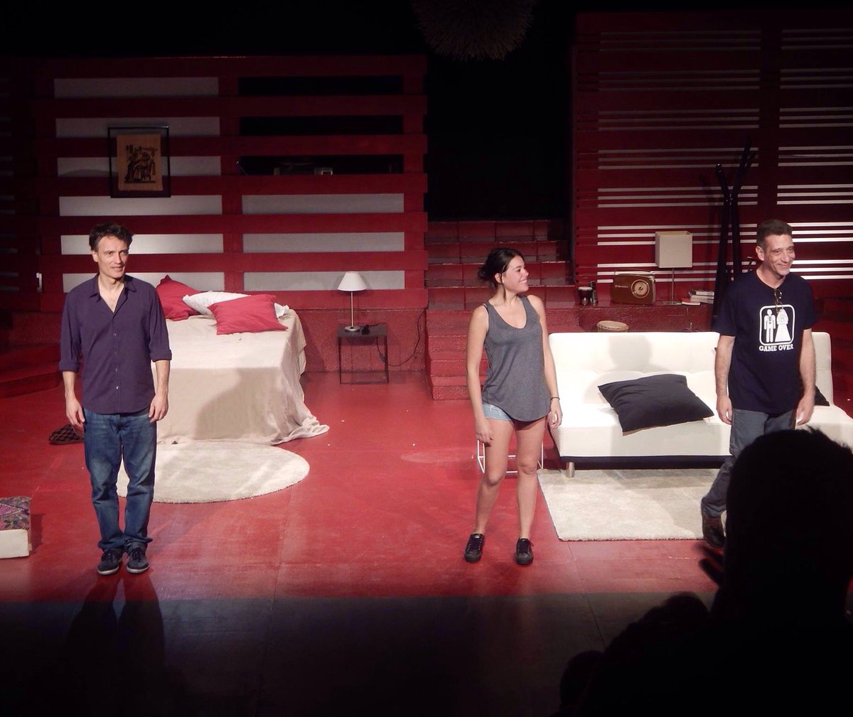 Testimonotant's tweet photo. MOLT CONTENTS D'OMPLIR CADA DIA @teatregaudi! @JosepLinuesa, @MonicaCorral25  i @FERRANCASTELLS amb @miquelmurga 👏🎉 https://t.co/cMRmSA9IyW