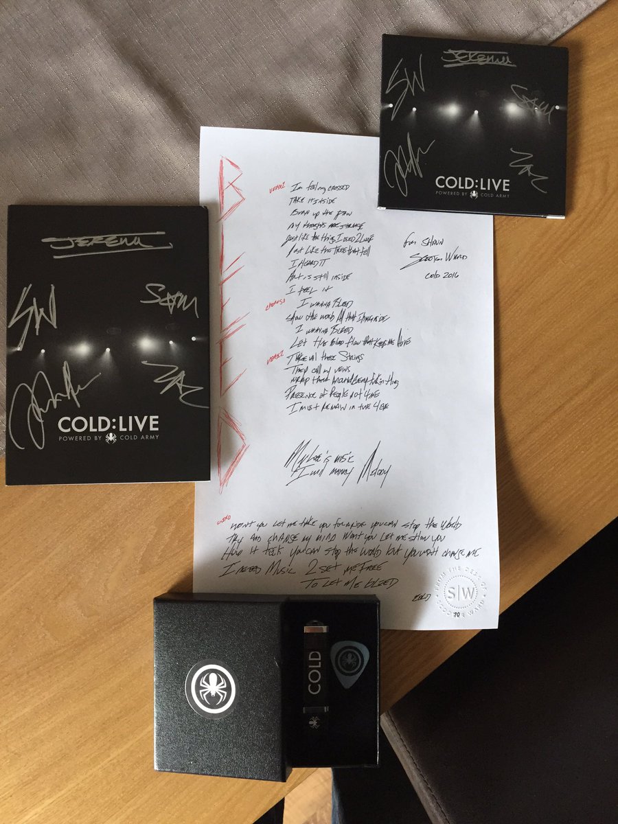 rudecold's tweet image. @COLDBAND Look what arrived this morning! Pure awesomeness! #coldarmy