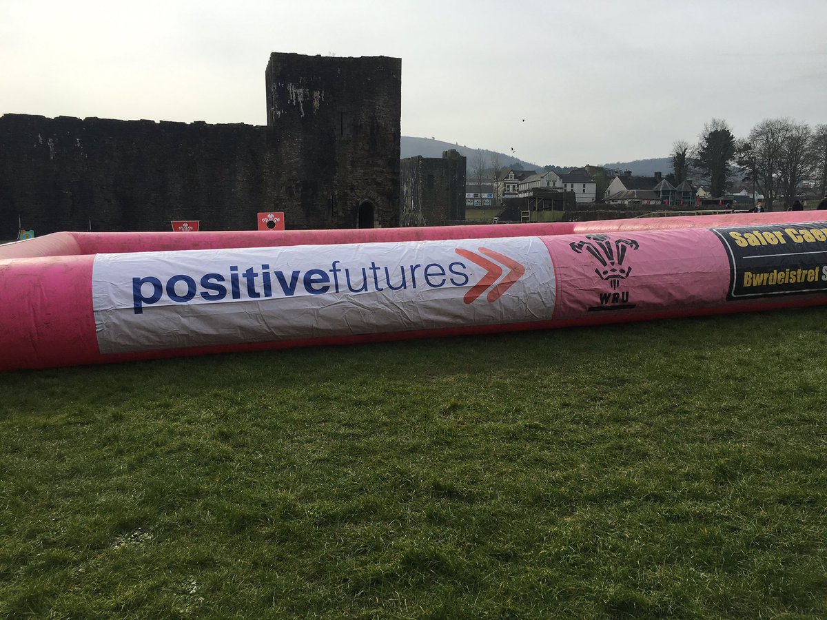 sport_leisure's tweet photo. We're at the fan zone at Caerphilly Castle today. Come and give rugby a go. @PositiveFutures https://t.co/RJFXEC0rYz