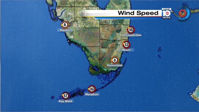 Good morning South Florida! It's a breezy start. Join us for your full forecast! https://t.co/SzJC6ZyxKb