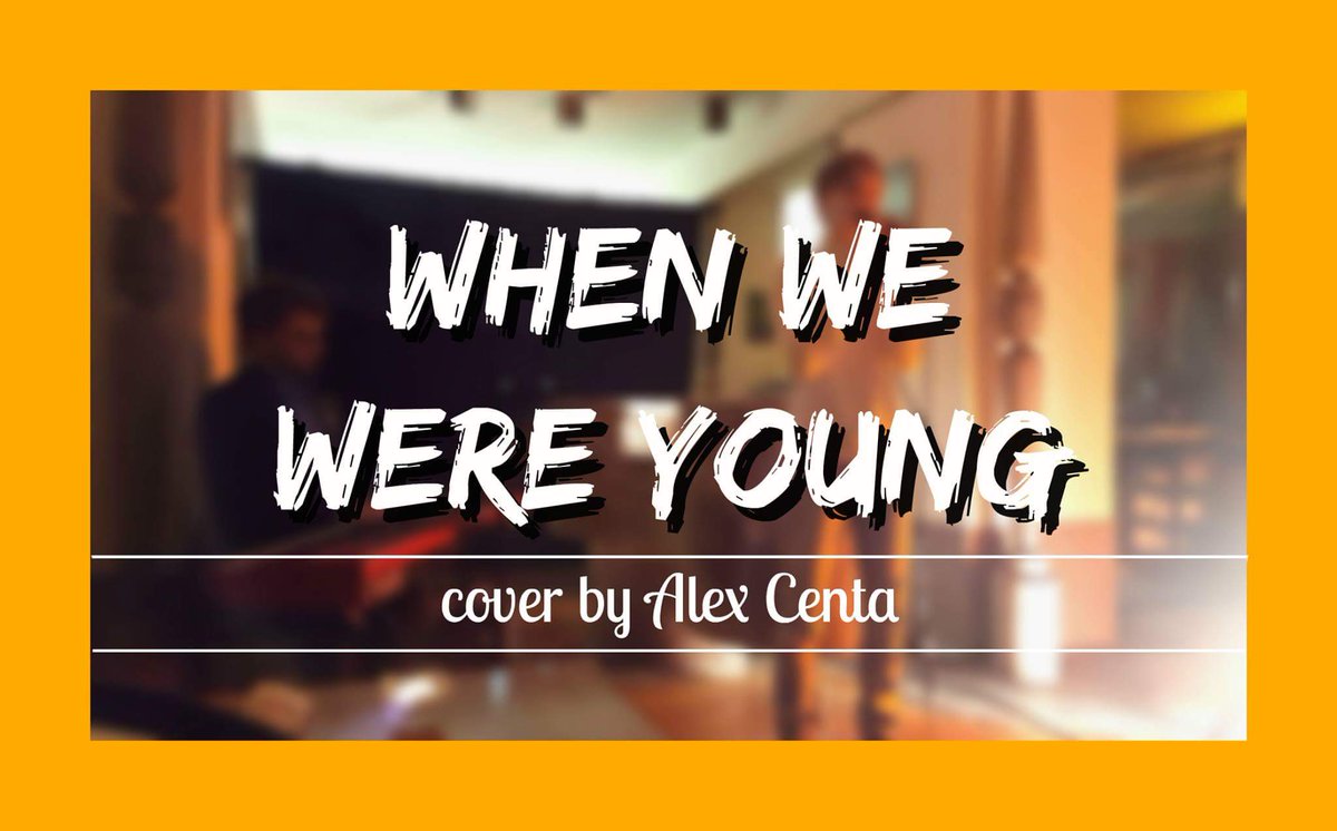 alex_centa's tweet photo. NEW VIDEO: When we were young - Adele (COVER BY ALEX CENTA); https://t.co/o00afqyHjW

RT for a youthful DM (&amp;👍it!) 🎤 https://t.co/025nphHRkx