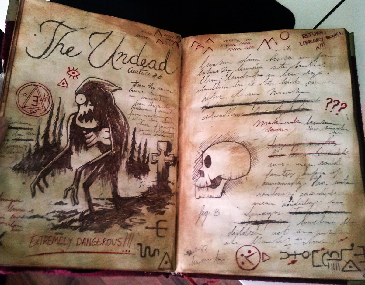 FandomizeMerch's tweet image. Gravity Falls terminó: ¡qué mejor que celebrarlo con una réplica de tu página favorita de uno de los diarios!