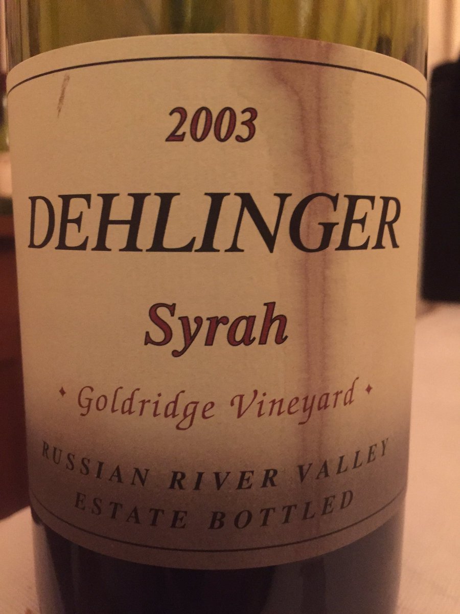 AffordCollector's tweet photo. 2003 #Dehlinger #Syrah ruby color. earth, sage, smoke essence, game, earth, dark cherry, blackberry, spice. $28 https://t.co/aBhDOuUGTK