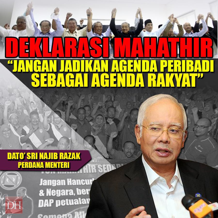 Danisha031's tweet photo. Jgn jdkan agenda peribadi sbg agenda rakyat @NajibRazak #RespectMyPM #KekalNajib https://t.co/3whRCTNTbD @bharianmy
