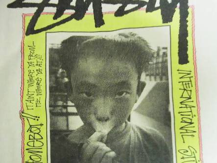 ビンテージstussyの中で多分1番有名じゃないでしょうか。トヨダ君T