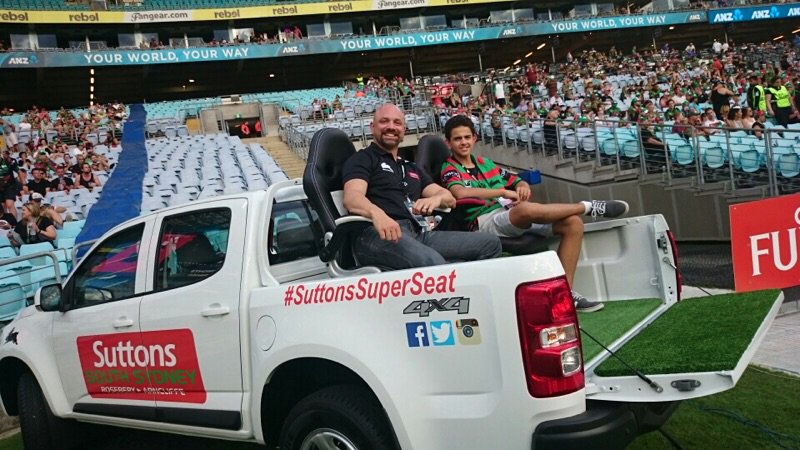 Great viewing from the #suttonssuperseat <a href="/SSFCRABBITOHS/">South Sydney Rabbitohs 🐰</a> #GoRabbitohs