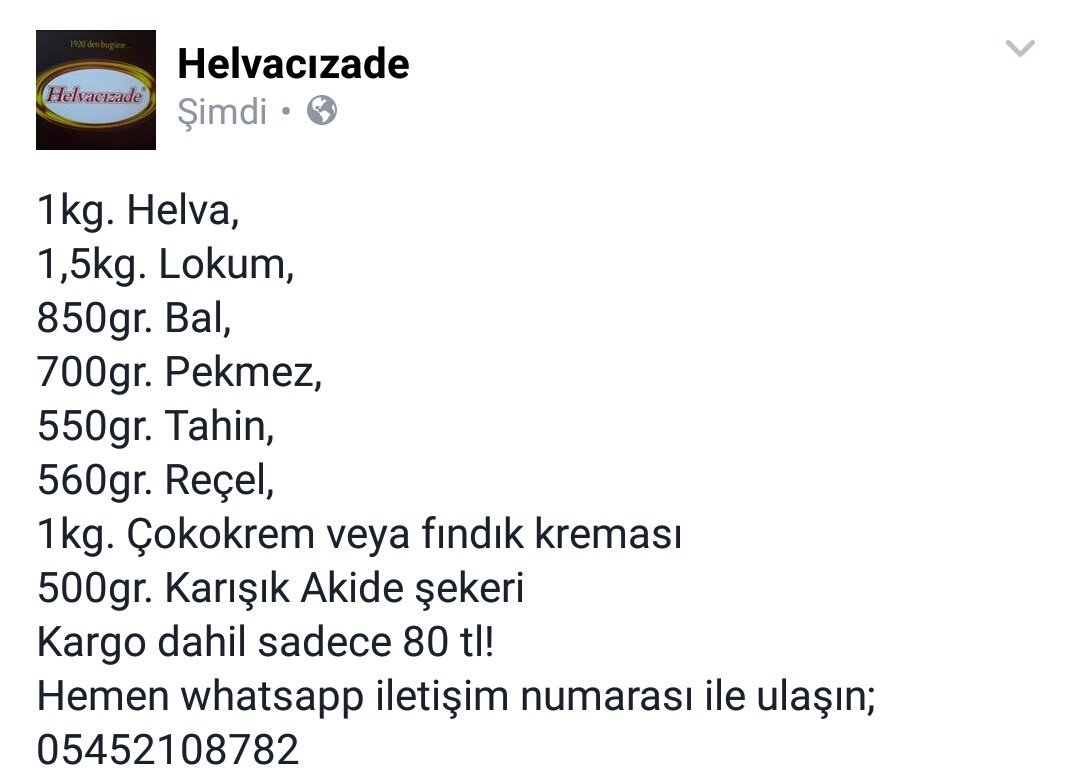 Şok kampanya!
#Helvacızade