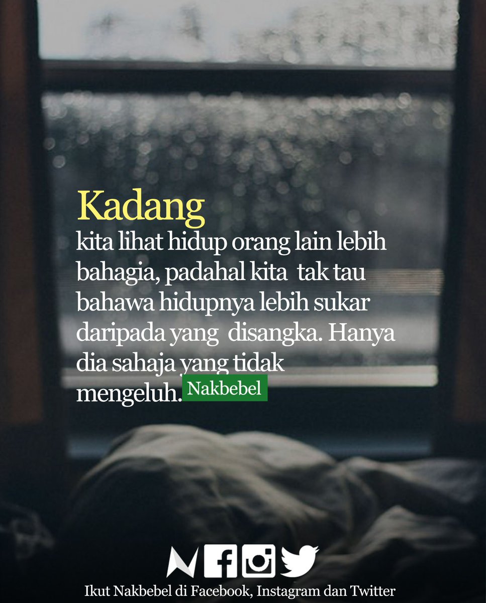 nakbebel's tweet photo. Bila tengok hidup orang lain lebih bahagiam #nakbebel https://t.co/u0oyJkMiOb
