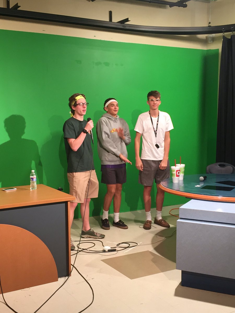 KNET_News's tweet photo. And this is what happens at 5:13 am on telethon... Guess what is on the green screen behind me #KLPSTelethon https://t.co/waNkBu2uzT